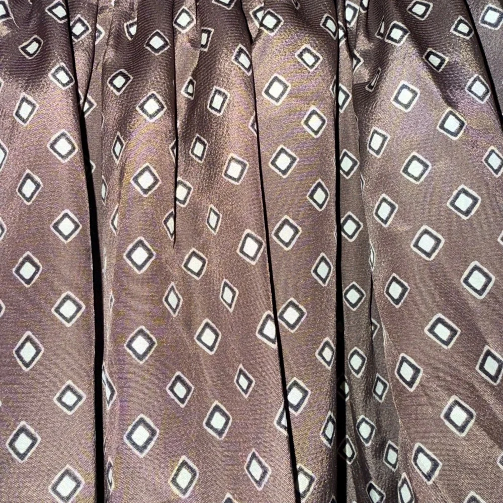 Liz Claiborne Vintage 90s 2 Piece Skirt Set Womens 8 Brown Geometric Polyester